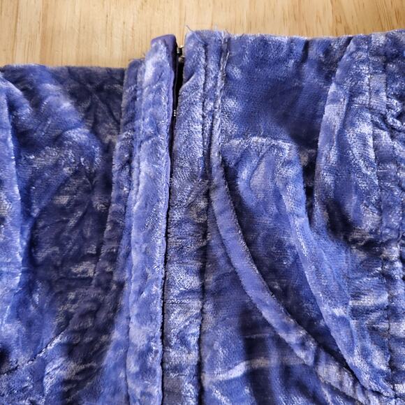 NWT Wild Fable Periwinkle Blue Velvet Stretch Corset Top Sleeveless Large - Picture 3 of 9